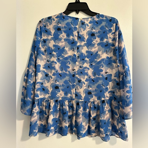 Jcrew Peplum Floral Blouse - Picture 2 of 3